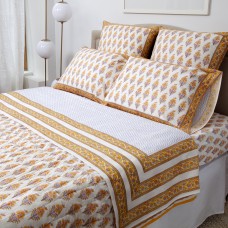 Juhi Bedding Collection - Yellow / Periwinkle