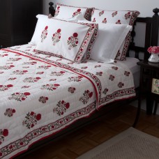 Amaya Reversible Quilt - Red
