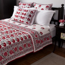 Janvi Reversible Quilt - Red
