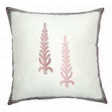 Juniper Pillow Cover - Ivory/Wine