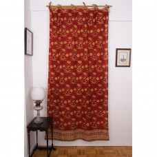 Poppy Curtain - Maroon