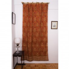 Poppy Curtain - Rust