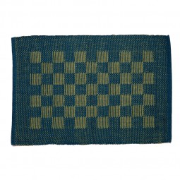 Checkerboard Placemat - Teal (Set of 2)
