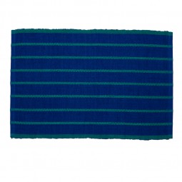 Striped Placemat - Cobalt/Teal Green (Set of 2)