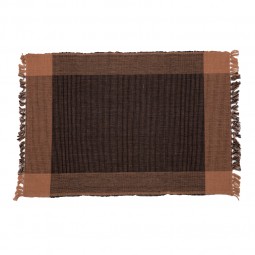 Two-Tone Placemat - Black/Coffee (Set of 2)