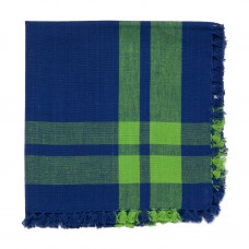 Squares Border Napkin - Blue/Green (Set of 2)