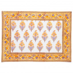 Juhi Flower Placemat - Yellow (Set of 2)