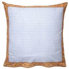 Juhi Reversible Euro - Yellow/Periwinkle