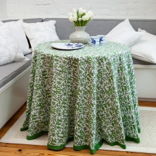 Aria Round Tablecloth - Green
