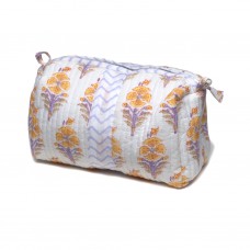 Juhi Flower Makeup Bag - Yellow - Medium