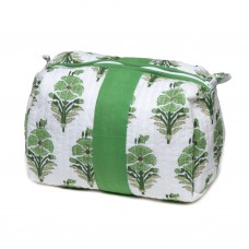 Juhi Flower Makeup Bag - Green - Medium