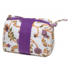 Gina Makeup Bag - Lilac/Green - Small